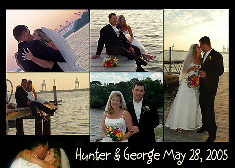 Creative Collage- Bride and Groom Photos- Virginia Beach Wedding Photography