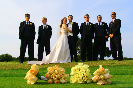 Wedding Party-Golf course- Virginia Beach Wedding
